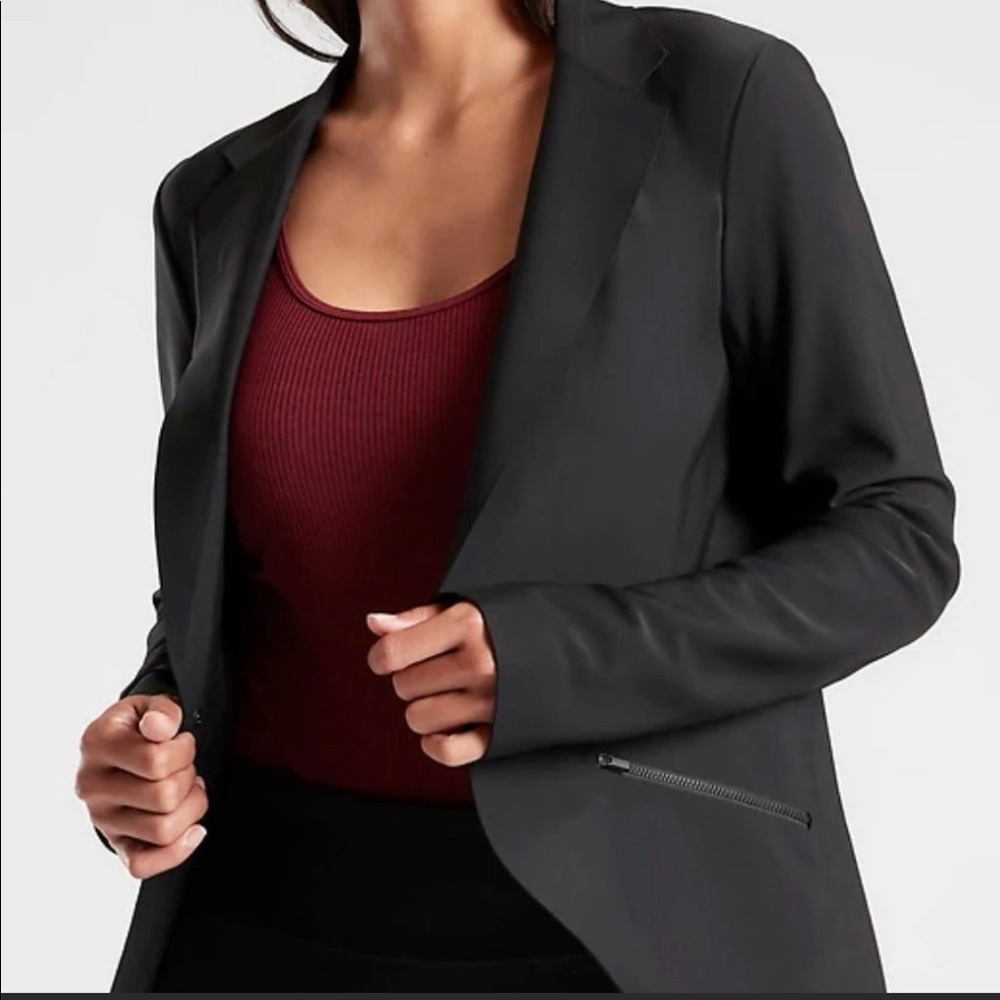 Athleta Interstellar Black Blazer Size 6